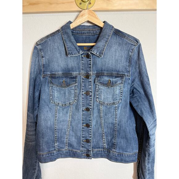 Kut from the Kloth Jackets & Blazers - Women's KUT from the Kloth Medium Wash Denim Blue Jean Jacket Size XL
